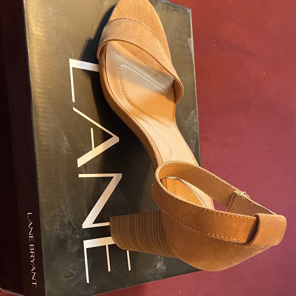 Lane Bryant Brown Heeled Sandals